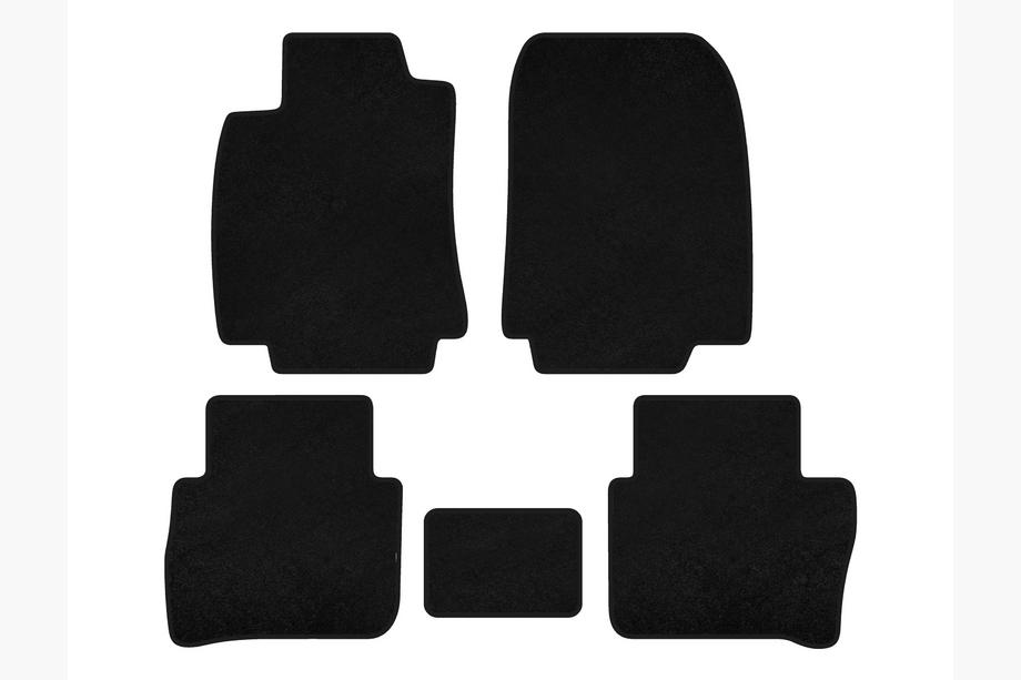 Nissan Tiida 2011-2014 Textil Fußmatten Deluxe (HB, Schwarz) Image