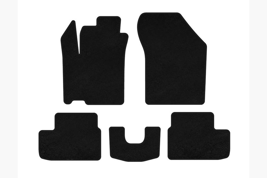 Opel Agila 2007-2015 Textil Fußmatten Deluxe (HB, Schwarz) Image