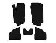 Opel Corsa C 2000-2006 Textil Fußmatten Deluxe (Schwarz) Foto 1