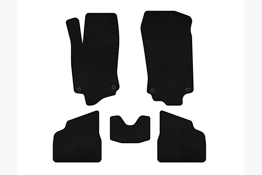Opel Corsa C 2000-2006 Textil Fußmatten Deluxe (Schwarz) Image