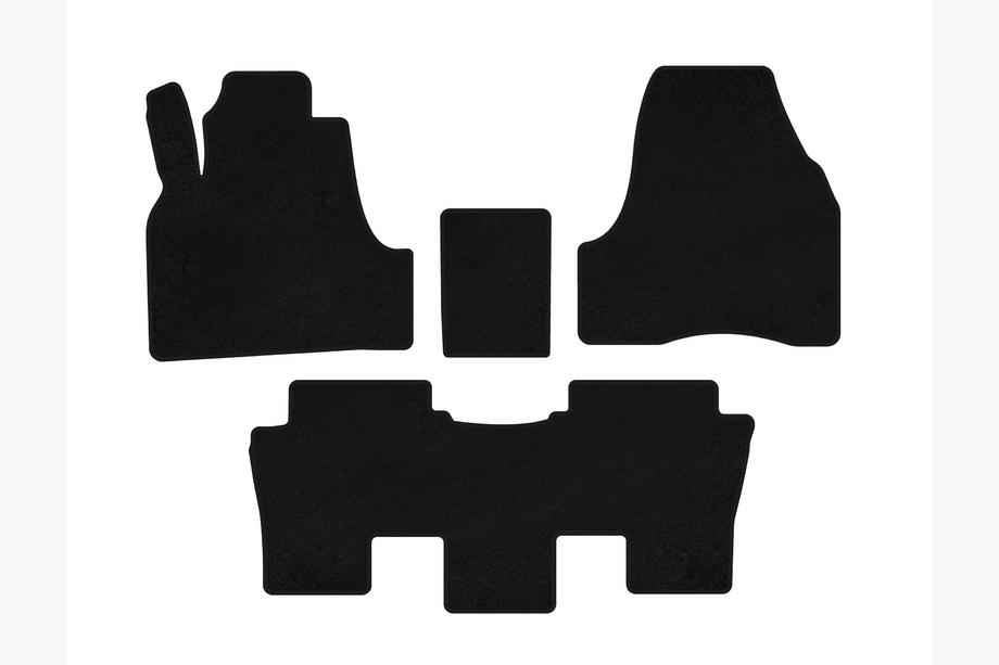 Peugeot 807 2002-2014 Textil Fußmatten Deluxe (Schwarz) Image