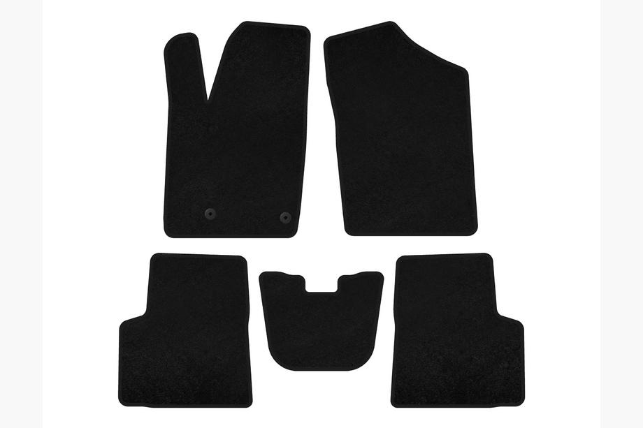 Peugeot Partner 1996-2008 Textil Fußmatten Deluxe (Schwarz) Image