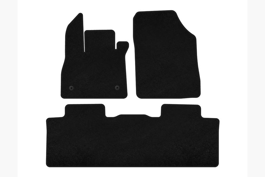 Renault Espace 2014- Textil Fußmatten Deluxe (5-Sitzer, schwarz) Image