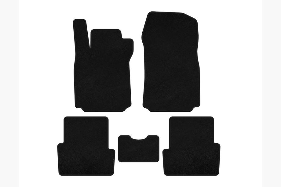 Renault Modus 2005-2012 Textil Fußmatten Deluxe (Schwarz) Image