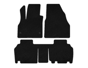 Renault Kangoo 2008–2020 Textil Fußmatten Deluxe (2 Reihen, 5-türig/7-Sitzer, schwarz) Foto 1