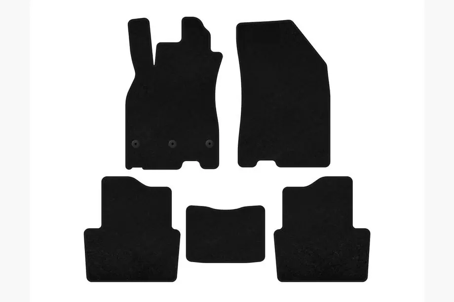 Renault Megane III 2009-2016 Textil Fußmatten Deluxe (SD, Schwarz) Image