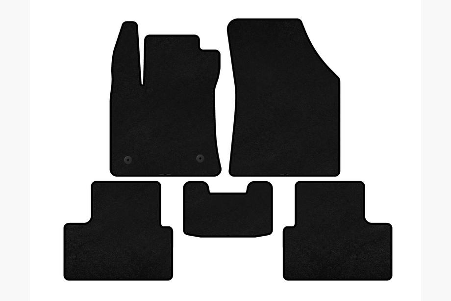 Renault Megane IV 2016-2025 Textil Fußmatten Deluxe (SD, Schwarz) Image