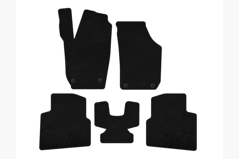 Skoda Roomster 2006-2015 Textil Fußmatten Deluxe (Schwarz) Image