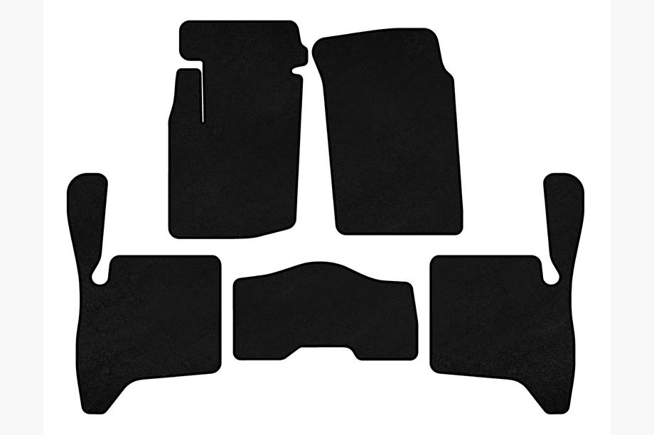 Suzuki Vitara 1998-2006 Textil Fußmatten Deluxe (3-Türer, Schwarz) Image