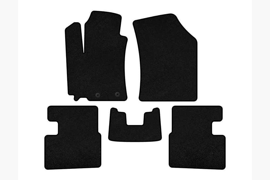 Suzuki Swift 2010-2017 Textil Fußmatten Deluxe (HB, 5-Türer, schwarz) Image