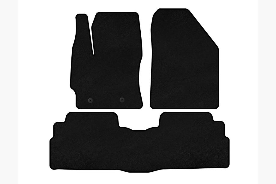 Toyota Verso 2009–2018 Textil Fußmatten Deluxe (2 Reihen, 7-Sitzer, schwarz) Image