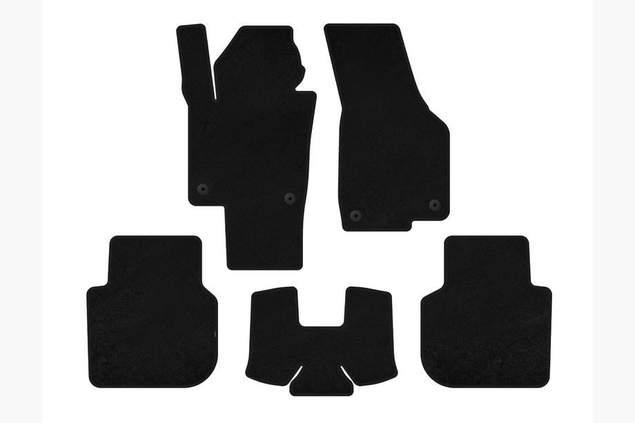 Volkswagen Passat B8 2015-2023 Textil Fußmatten Deluxe (2015-2019, SD, schwarz) Image