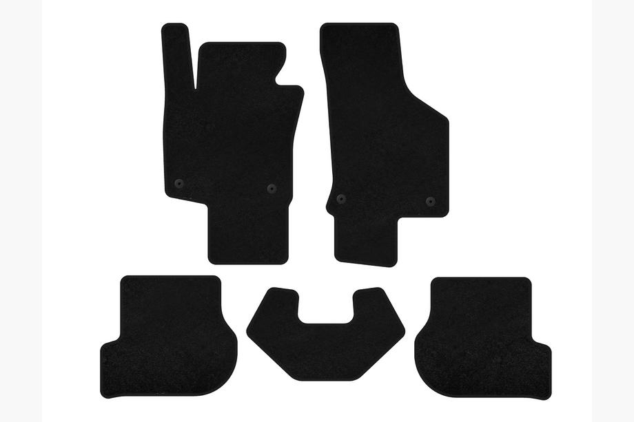 Volkswagen Scirocco 2008-2017 Textil Fußmatten Deluxe (HB, 3-Türer, schwarz) Image