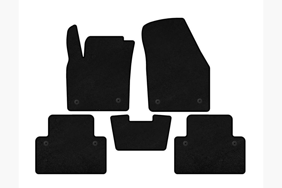 Volvo C30 2006-2012 Textil Fußmatten Deluxe (HB, 3-Türer, schwarz) Image
