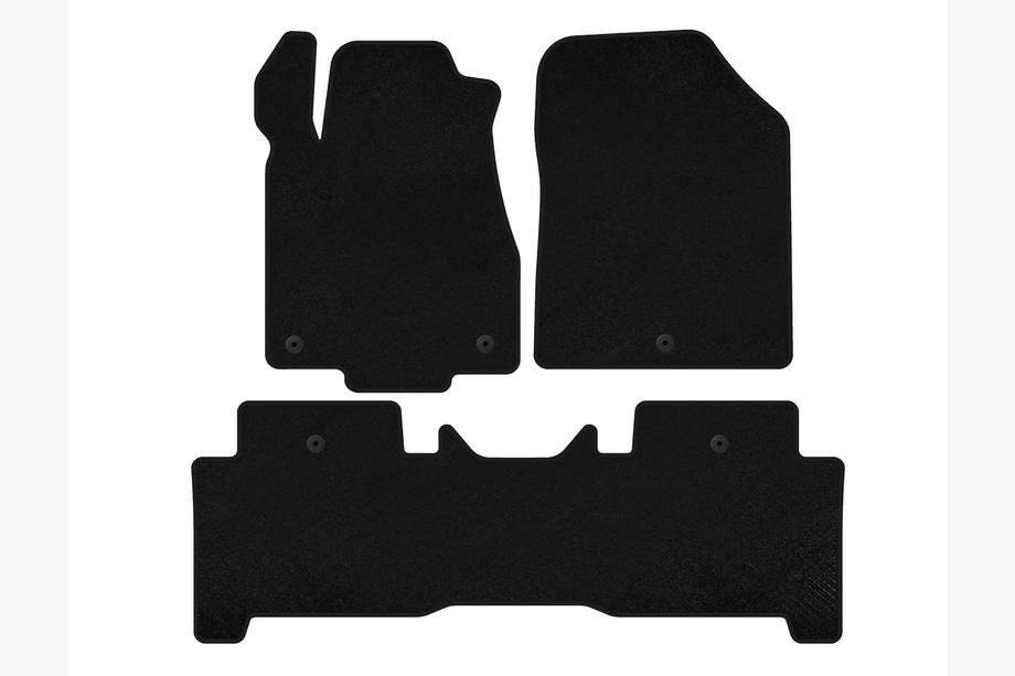 Acura MDX 2007-2013 Textil Fußmatten Deluxe (2 Reihen, Schwarz) Image