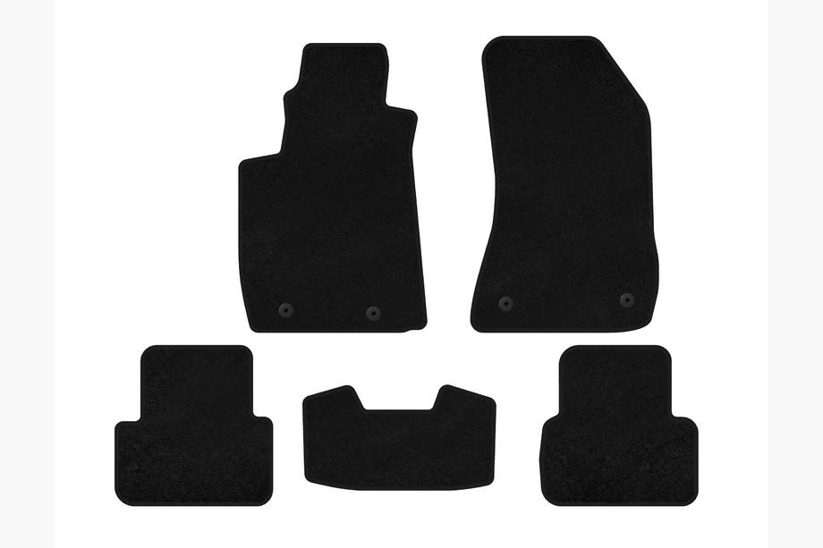 Alfa Romeo 159 2005–2011 Textil Fußmatten Deluxe V-2 (Schwarz) Image