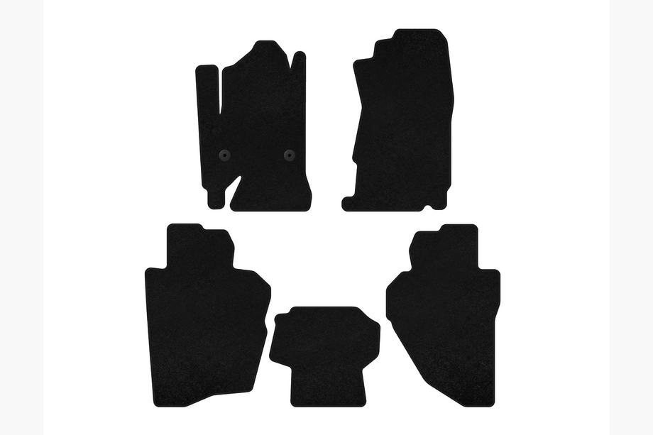 Chevrolet Silverado 2013-2019 Textil Fußmatten Deluxe (Schwarz) Image