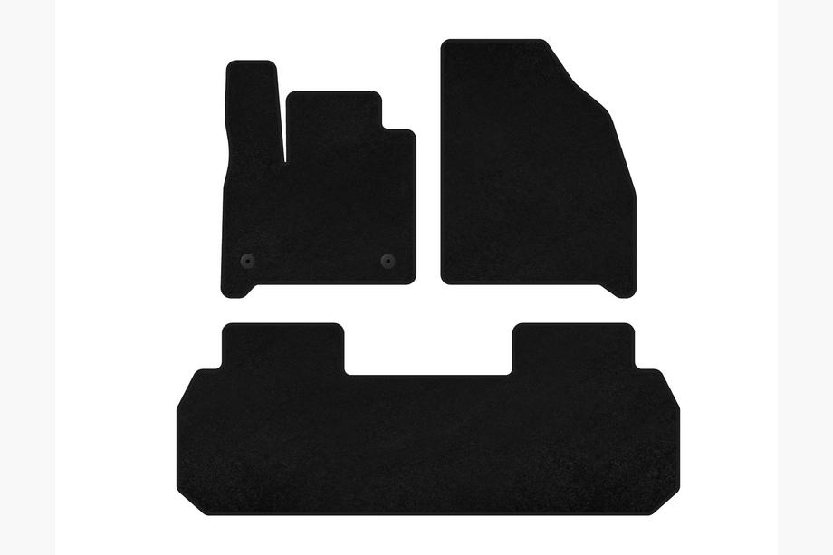 Chevrolet Traverse 2017- Textil Fußmatten Deluxe (2 Reihen, Schwarz) Image