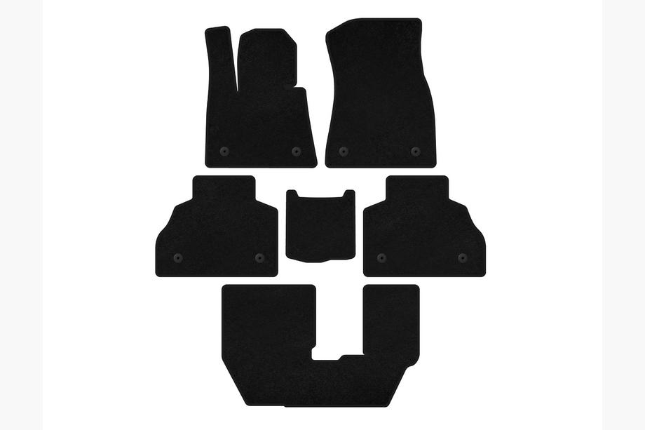 BMW X7 G07 2019- Textil Fußmatten Deluxe (3 Reihen, Schwarz) Image