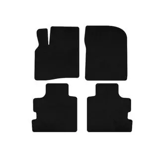 Textil Fußmatten Deluxe (Schwarz)