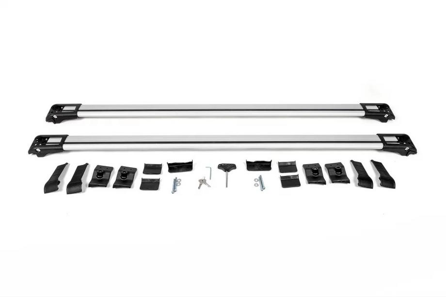 Kia Carnival 2021- Dachträger (Querträger) für normale Reling abschließbar WingBar V1 (2 Stk) bis 110 cm, Grau Foto 12