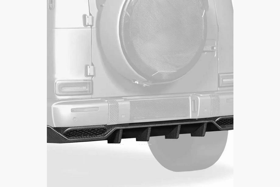 Mercedes G class W463 2018-2024 Heckdiffusor V2 für G63 AMG, Carbon Foto 6