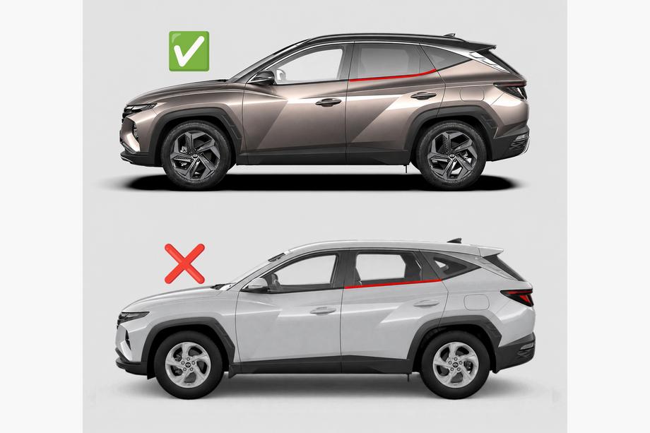 Hyundai Tucson NX4 2021- Windabweiser (4 Stk, HIC) Image