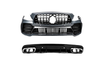 Mercedes C-class W205 2014-2021 Bodykit mit Heckdiffusor (Design Black Mamba C63GT) Foto 3