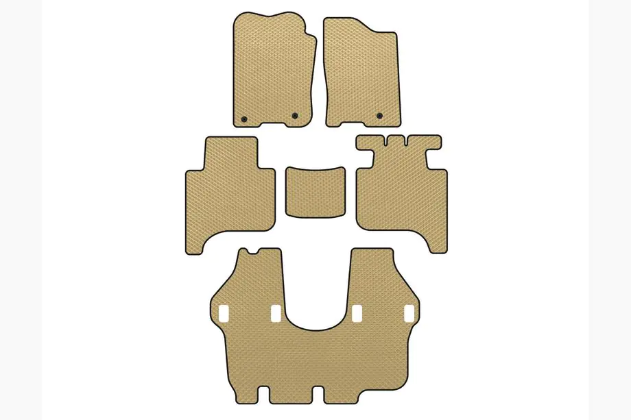 Infiniti QX56 2004-2010 EVA Fußmatten (3 Reihen, 2004-2008, Beige) Foto 1