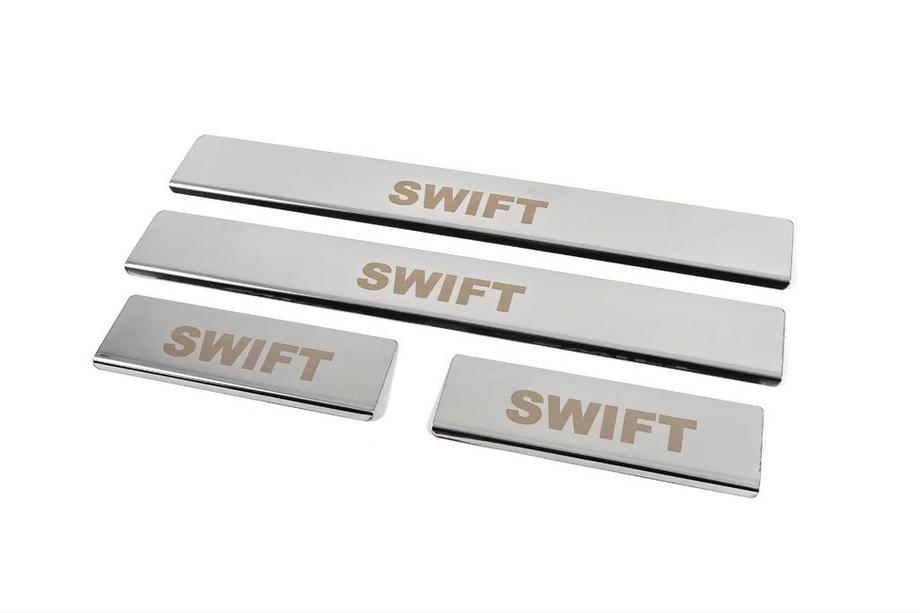Suzuki Swift 2010-2017 Einstiegsleisten Abdeckung (4 Stk, Edelstahl) Image