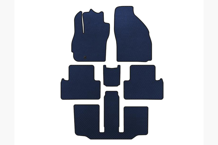 Mazda 5 2005-2009 EVA Fußmatten (3 Reihen, 7-Sitzer, Blau) Image