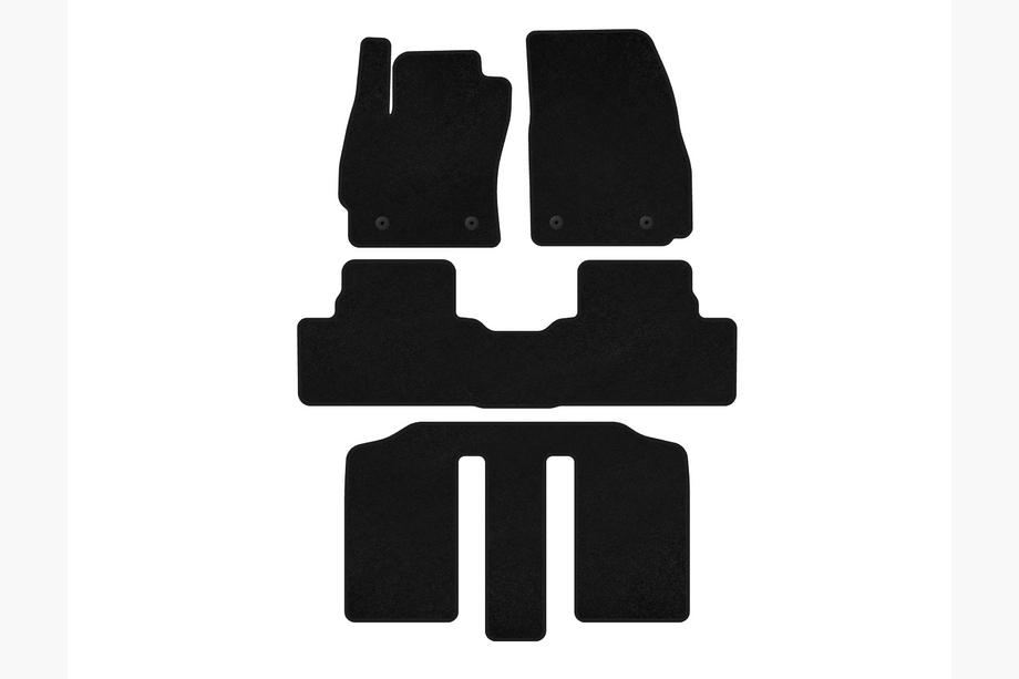 Mazda 5 2010-2018 Textil Fußmatten Premium (3 Reihen, schwarz) Foto 1