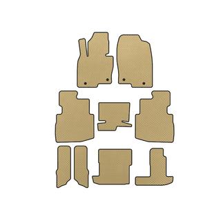 EVA Fußmatten (3 Reihen, 7-Sitzer, Beige)