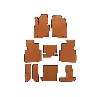 EVA Fußmatten (3 Reihen, 7-Sitzer, Orange)