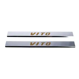 Einstiegsleisten Carmos (2 Stk, Edelstahl) Mercedes Vito W639 2004-2014 Foto 3
