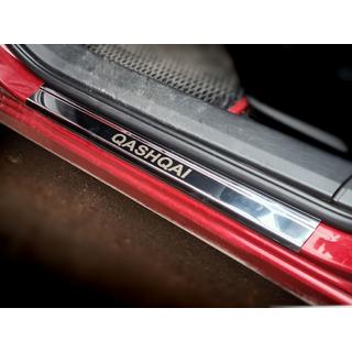 Einstiegsleisten Edelstahl Carmos V1 4 Stück Nissan Qashqai 2007-2010 Foto 1