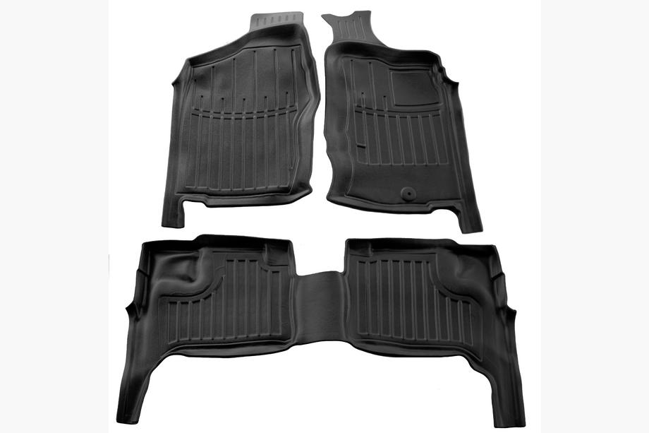 Nissan NP300 1999-2015 Gummimatten Stingray 3D (Für Navara (D22), Rechtslenker, 3-tlg) Foto 1