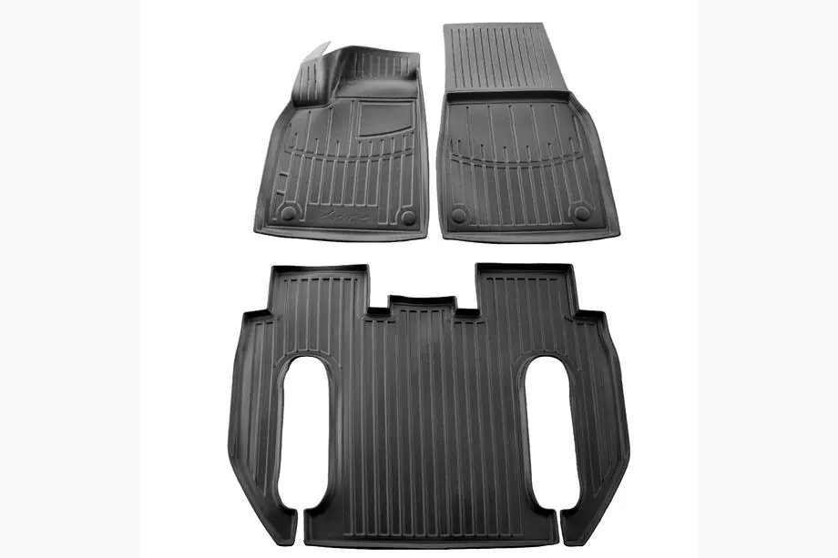 Tesla Model X 2015- Gummimatten Stingray 3D (Für Plaid, 6-Sitzer, 3-teilig) Image