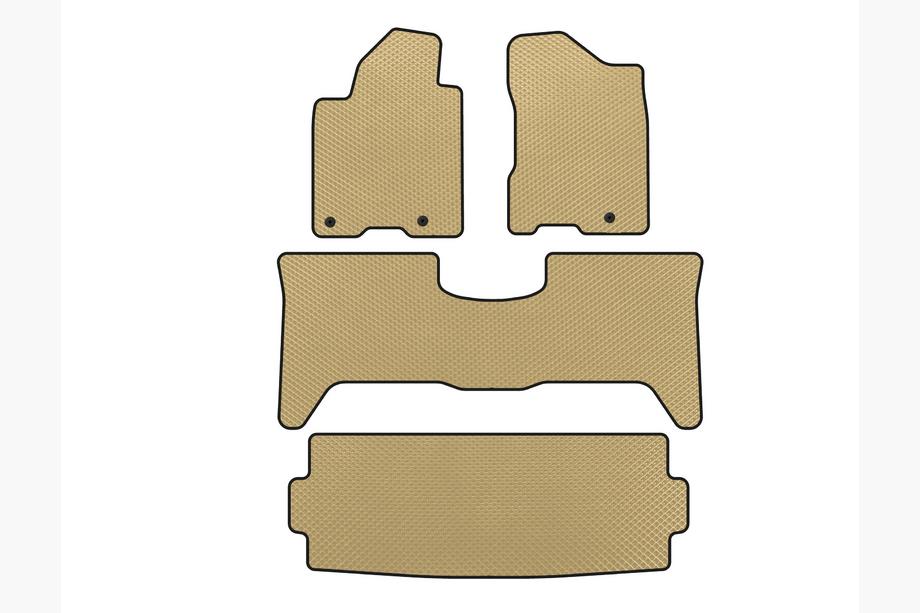 Nissan Armada 2003-2015 EVA Fußmatten (3 Reihen, 2003-2008, Beige) Image