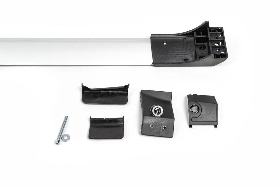 Subaru Crosstrek 2023- Dachträger Querträger für normale Reling ohne Schloss Flybar V1 (2 Stk) bis 110 cm, Schwarz Foto 6
