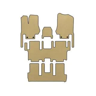 EVA Fußmatten (3 Reihen, 7-Sitzer, Beige)