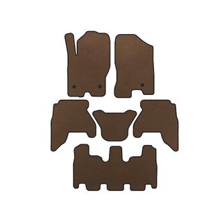 EVA Fußmatten (3 Reihen, Braun, 2010-2014) Nissan Pathfinder R51 2005-2014