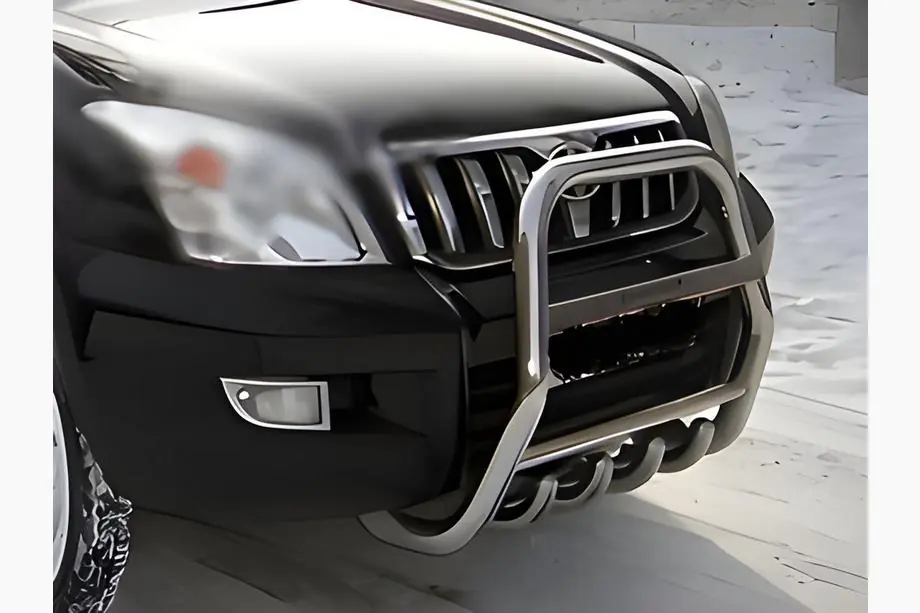 Toyota Land Cruiser Prado 120 2002-2009 Frontbügel hoch (Edelstahl) Image