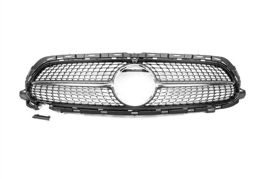 Mercedes E-class coupe C238 2016-2024 Frontgrill Diamond Silber (für AMG-Line 2020-2023) Image
