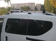 Dacia Dokker 2013-2022 Dachträger Querträger für normale Reling abschließbar Wizard V1 (2 Stk) 135 cm, Schwarz Foto 2