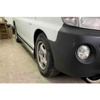 Seitliche Rohre BB002 (2 Stk., Edelstahl) Hyundai H200, H1, Starex 1998-2007 Foto 3