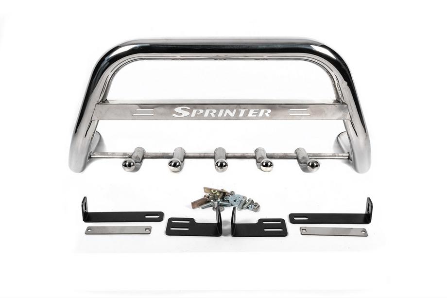 Mercedes Sprinter W906 2006–2018 Frontbügel WT003 (Edelstahl) 60mm, ohne Schriftzug Foto 4