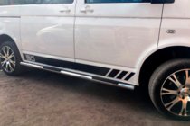 Volkswagen T5 Transporter 2003-2010 Seitliche Rohre (2 Stk., Edelstahl) 60mm, Kurzer Radstand Foto 7