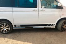 Volkswagen T5 Transporter 2003-2010 Seitliche Rohre (2 Stk., Edelstahl) 60mm, Kurzer Radstand Foto 9