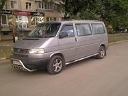 Volkswagen T4 Transporter 1990-2003 Seitliche Rohre (2 Stk., Edelstahl) 60mm, Langversion Foto 2